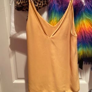 yellow blouse with small strap detailing